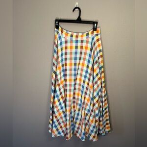 Maeve by Anthropologie Plaid Multi Colored Skirt US Size 2 NWT